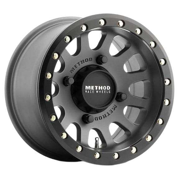 15x7 Method MR401 UTV BEADLOCK Titanium W/Blk Ring Wheel 4x137 (13mm)