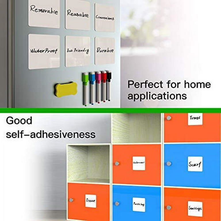 10 Pack Dry Erase Sticky Notes, Reusable Whiteboard Sticker (4X4 in) for  Office, Home, Eco-Friendly by AGPTEK