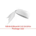thumbnail image 2 of Bandeau de Sport Mode Réglable Bandes Anti-Transpiration Accessoires de Coiffure pour Tennis Basketball Blanc, 2 of 6