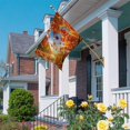 thumbnail image 4 of Fall Maple Tree House Flag 28 x 40 Inches, Country Red Maple Leaf Lake Sunshine Landscape Weather Proof Outdoor Patio Flags Double Sided Small House Decoration for Yard Lawn Outside Home, 4 of 9