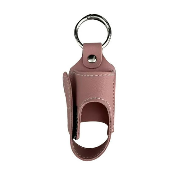 BELOWSYALER Compact PU Leather Inhaler Holder Keychain Sprayer Sleeve Accessory for Travel School Hiking and Everyday Convenience