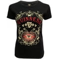 thumbnail image 2 of Guinness Black Ladies Butterfly T-Shirt 100% Cotton, 2 of 3