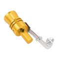 thumbnail image 7 of 2pcs XL Size Gold Tone Universal Turbo Sound Whistle Muffler Exhaust Pipe Car Roar Maker, 7 of 7