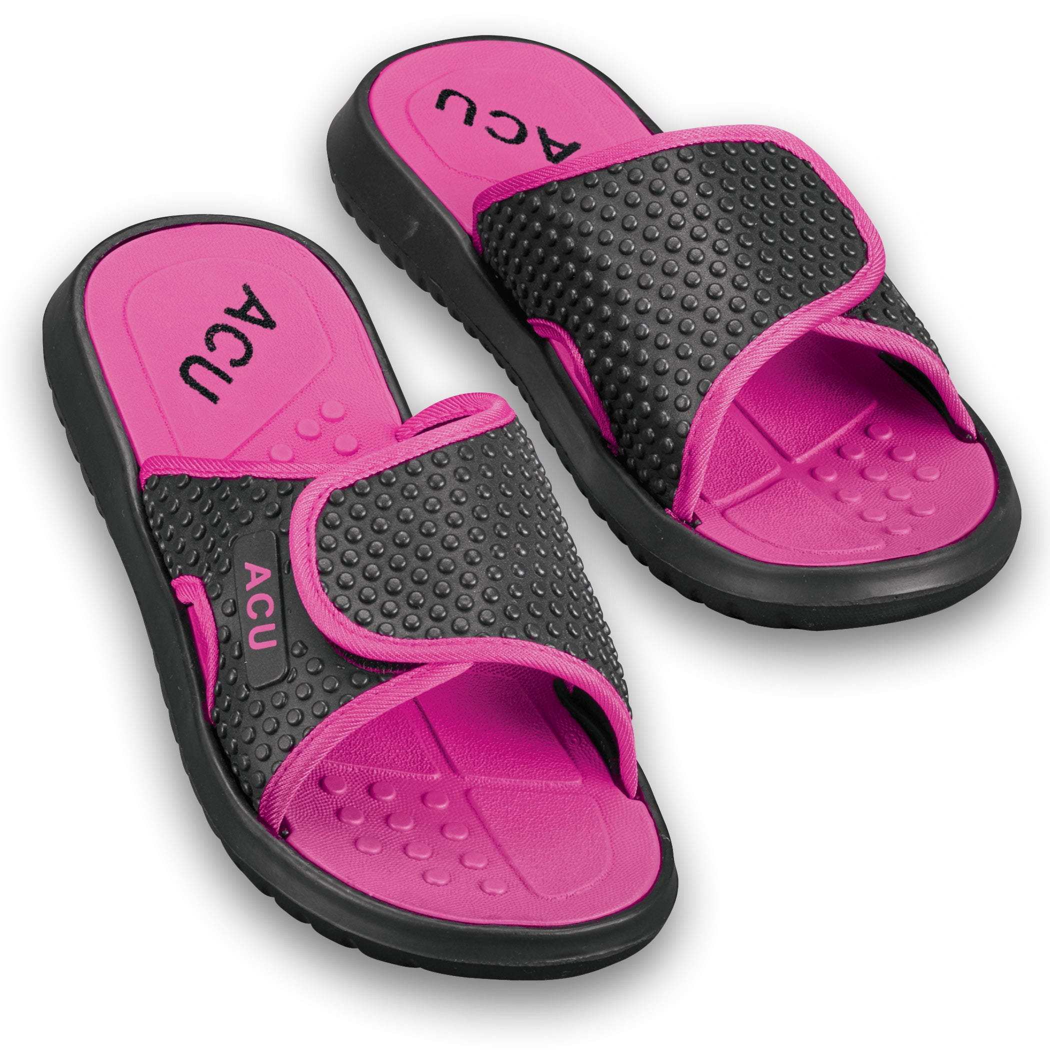 Collections Etc Women's Adjustable Easy-to-Wear Massaging Slides -  Walmart.com