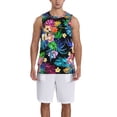 thumbnail image 4 of Easygdp Coffee Bean Men's Mesh Basketball Jersey Quick Drying Sleeveless Shirts Fitted Muscle Tank Tops Sport Round Neck T-Shirt - Medium, 4 of 9
