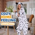 thumbnail image 2 of Dalmatian Onesie Adult CANASOUR Christmas Pajamas Polyester Animal Cosplay Suit Medium, 2 of 6