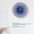 thumbnail image 3 of 12 Inch Large Size Wall Clock, Silent Round Quartz Clock, Glass Frameless Clock with Clear Numbers for Easy Viewing, Suitable for Living Room, Bedroom, Kitchen, Office, Classroom,, 3 of 7