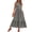 Black White Flower, variant on Summer Maxi Dresses for Women Sleeveless Casual Flowy Tiered Dress Vacation Beach Sundresses with Pockets