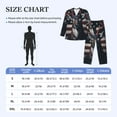 thumbnail image 4 of Naloa Vintage American Deer Men’s Pajamas Set - Long Sleeve Button Down Sleep Shirt and Pajama Bottoms Sleepwear Set-Medium, 4 of 7