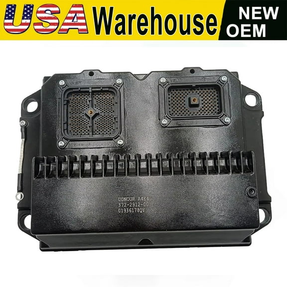USA Warehouse 372-2912 ECU ECM Engine Control Unit Module 10R-6199 - Direct Replacement for C7 C9 C13 C15 Truck Engines, TH31-E61 Petroleum Transmission - 12-Month Warranty