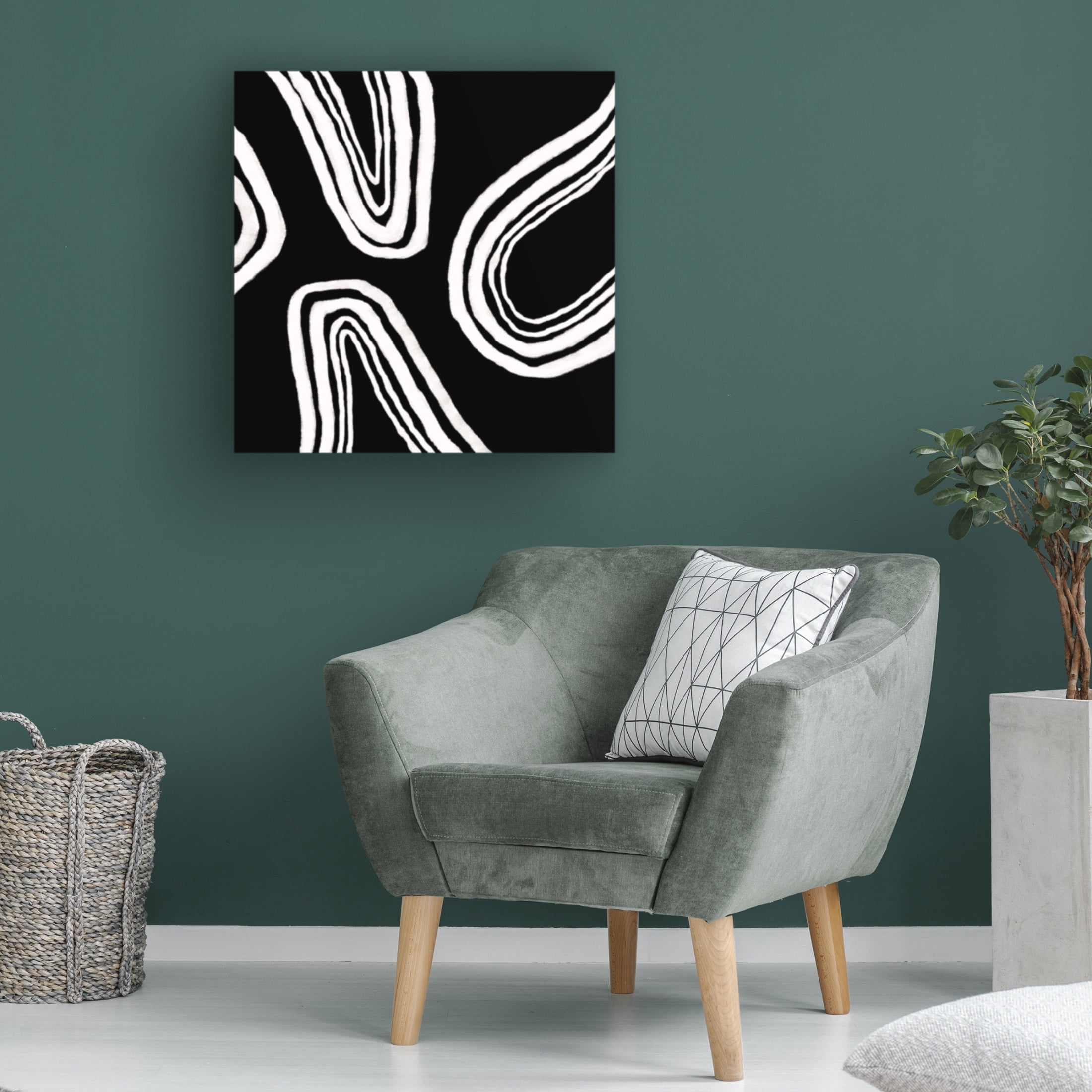 Canvas Wall Art - Regina Moore 'Dizziness III' Wall Art for Living Room, Bedroom, or Office Décor by Trademark Fine Art - 35 x 35 Inches