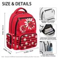 thumbnail image 7 of Aplkyhs Daisy Ladybug Backpack for Students 6-18 Water Resistant Lightweight School Bookbag Multi-pocket Casual Daypack for School Outdoor, 7 of 7