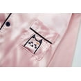 thumbnail image 2 of Big Girls Pajamas Size 10 - Quality Satin Cute Cat Long Sleeve Loungewear Pink, 2 of 7