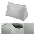 thumbnail image 4 of Unique Bargains 1 Pcs Portable Makeup Bag Toiletry Bag Cosmetic Organizer for Travel Storage Bag Leather, Silver Tone, 4 of 7