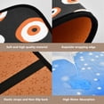 thumbnail image 3 of 4-Piece Bathroom Set with Waterproof Shower Curtain with Non-Slip Bath Mat, U-Shaped Mat & Toilet Lid Cover Small Eyeballs Pattern, 3 of 8