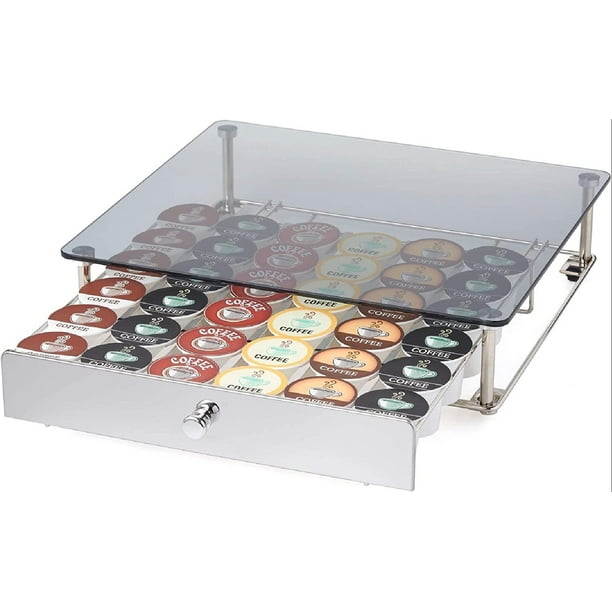 6470 Rolling Glass Top & Nickel, Compatible with KCups, 36 Pod Pack