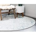 thumbnail image 4 of Unique Loom 3130030 8 x 8 ft. Tyche New Classical Round Rug, Light Blue, 4 of 10
