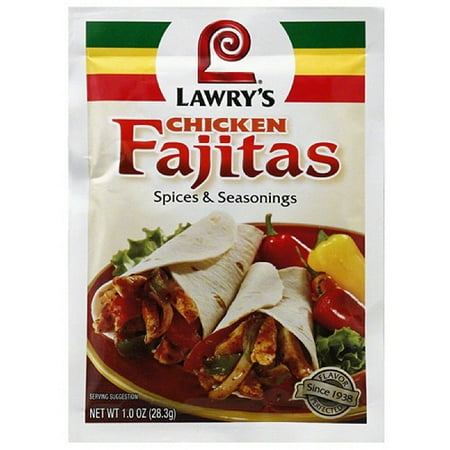 Lawry's Chicken Fajitas Spice & Seasonings, 1 oz, (Pack of