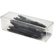 Pioneer Plastics 160C Clear Rectangular Plastic Container, 8.5 W x 2.625 D x 2.25 H, Pack of 12