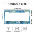 thumbnail image 6 of Sea Waves Painting License Plate Frames for Women Men Car Plate Holder Cover Metal Tag Aluminum Car Accessories Front Rear Plate Decor, 6 of 6