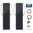 thumbnail image 1 of Plato de carga Conjunto de panel solar de silicio monocristalino de 50W + 50W Panel solar flexible y Tomshoo Plato de carga, 1 of 7