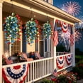 thumbnail image 7 of Red Blue White Flowers, Patriotic Artificial Hanging Plants, 4th of July 250th Anniversary Porch Decor Independence Day Floral Arrangement for Memorial Day Home Outdoor, 7 of 7