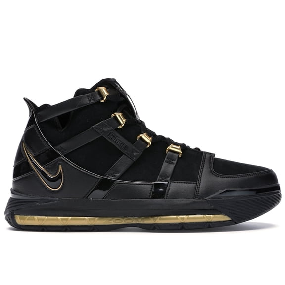Nike Men's LeBron 3 Black Gold (2018) Basketball Shoes, from StockX