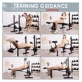 thumbnail image 4 of Weight Set, Multi-Function Adjustable Press with Squat Rack Leg Extension & Leg Workout Foldable Workout Flat/Incline/Decline Upgrade Weight Benches for Home Gym, 4 of 7