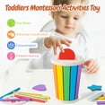 thumbnail image 2 of Aprendizaje de clasificación de colores Montessori Toys Smartwo de 1 a 3 años, 2 of 7