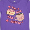 thumbnail image 4 of Inktastic Valentine You Are Tearrific with Cute Tea Cup and Pastry Girls Toddler T-Shirt, 4 of 5