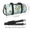 thumbnail image 2 of Balery World Travel Map Bolsa de Gimnasio para Mujeres y Hombres, Bolsa de Viaje Impermeable, Bolsa de Fin de Semana con Compartimento para Zapatos y Bolsillo Húmedo, 2 of 6