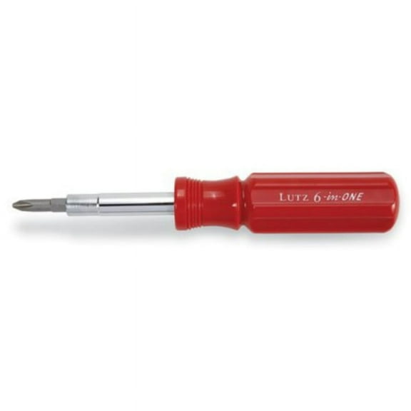 Lutz 24006 6-in-One Screwdriver - Red