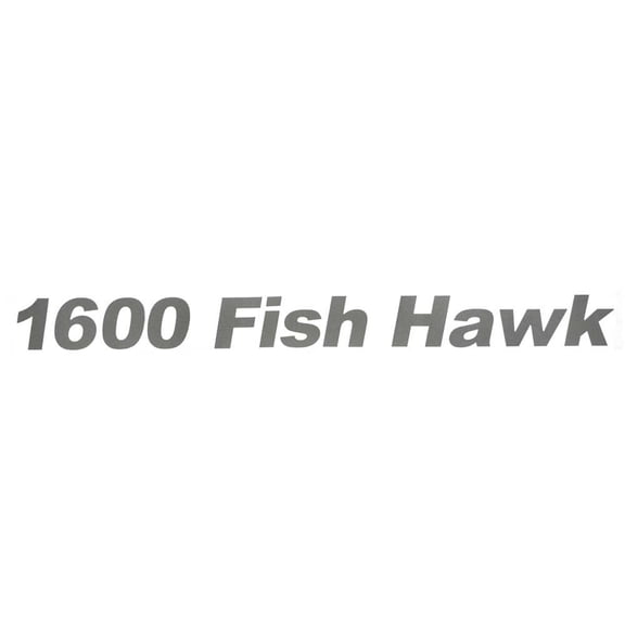 Crestliner Boat Brand Decal 2007467 | 1600 Fish Hawk Silver 16 1/2 Inch