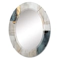 thumbnail image 2 of DESIGN ART Designart "Gold Grey Gleaming Geometry IV" Abstract Collages Modern Wall Mirror 20in.x30in., 2 of 4