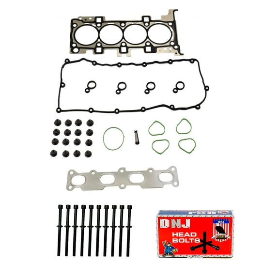 DNJ HGB1170 Cylinder Head Gasket Set with Head Bolt Kit Fits Cars & Trucks 13-16 Dodge 2.0L 16V DOHC
