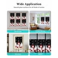 thumbnail image 7 of Black Plaid Christmas Window Privacy Film Stained Glass Window Film Decorative Windows Cover Static Windows Cling for Glass Snowman Gifts Xmas Tree Winter Snowflake Stickers for Bathroom 29.5"x118", 7 of 7