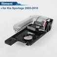 thumbnail image 4 of Front Driver Side Rear Left Passenger Side Interior Door Handle for Kia Sportage 2005-2010 Inside Door Handle No.826101F010 Black Silver Tone 1 Pc, 4 of 6