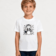 thumbnail image 2 of Boys Graphic T Shirt Cute Cat Playing Drums Music Design Short Sleeve Tee Fun Animal Style 100% Cotton Soft Kids Tops 4-13Y, 2 of 5