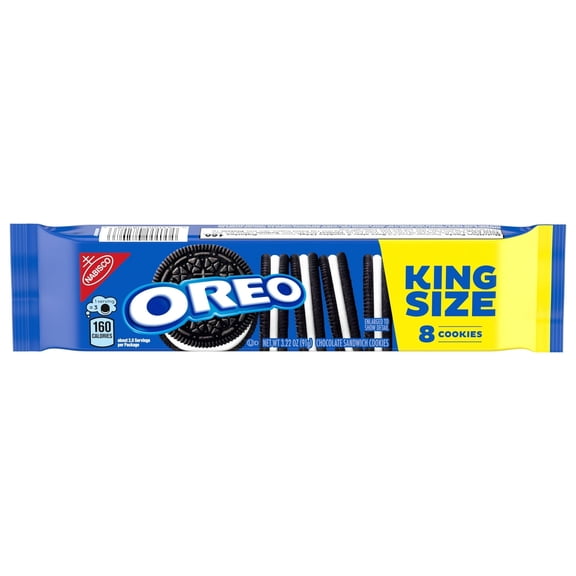 NABISCO OREO ORIGINAL KING SIZE COOKIES 3.22 OZ