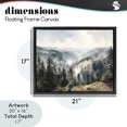 thumbnail image 4 of Stupell Industries Traditional Misty Tree Tops Vista Black Floating Frame Canvas Art, 21 x 17, by Franklyn Gregory, 4 of 8