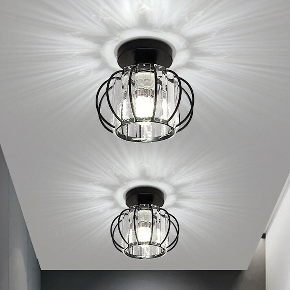 Modern, Mini Crystal Bedroom Ceiling Flush Mount Light