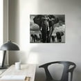 thumbnail image 4 of Shiartex  Elephant Canvas Prints Wall Art Animals Pictures Photo Paintings on Canvas Decor for Living Room Bedroom Home Office Wall Decor Landscape Artwork 16x12in, 4 of 6