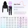 thumbnail image 5 of Alvivi Girls Dance Sports Outfits Long Sleeve Hoodie Sweatshirts Sleeveless Tank Top with Legging Set Light Blue 8, 5 of 5