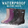thumbnail image 2 of Mepaouo Short Rain Boots for Women Men Lightweight Waterproof Garden Boots Wide Calf Water Shoes, 2 of 6