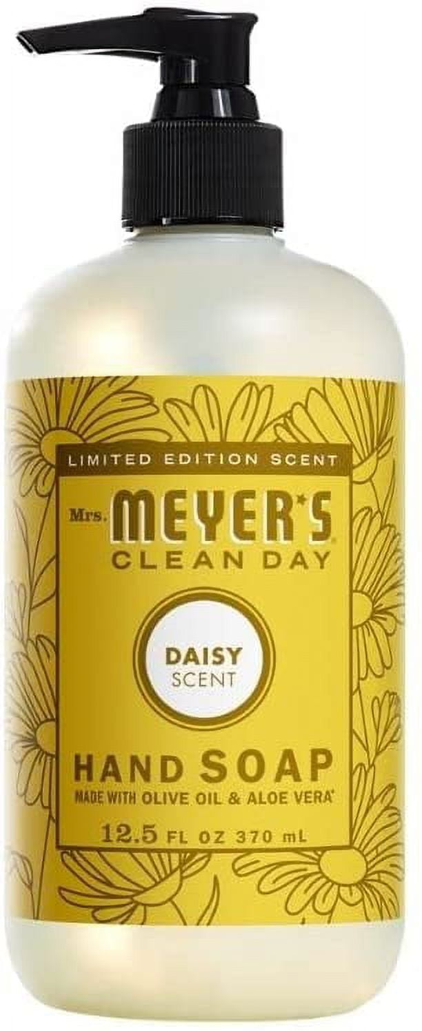 Mrs. Meyer's Clean Day Kitchen Essentials Set, Includes: Hand Soap, Dish Soap, and Multi-Surface Cleaner, Daisy Scent