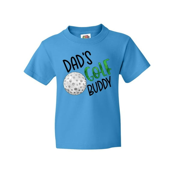 Inktastic Dad's Golf Buddy with Golf Ball Youth T-Shirt