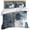 Blue, variant on Navy Blue Grey Duvet Cover Set,Modern Oil Painted Abstract Art Aesthetics Soft Duvet Cover California King Bedding Set 4 Pieces,1 Quiltcover and 2 Pillowcases with Zipper,1 Bed Sheet for All Seasons