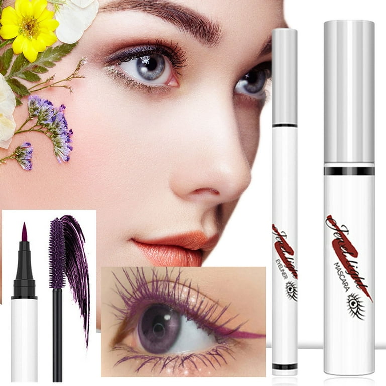 5 And under Items Fiber Eyeliner Set 4D Eyeliner Set Mascara Proof Mascara