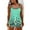 Green, variant on Sakmal Beach Womens Swimsuits Tunic Tankinis Pink Ruffle Bathing Suits Leopard Print Spaghetti Straps Tankini Tops