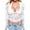 White, variant on Sexy Sheer Lace Womens Long Sleeve Tops Hollow Out Design Tie Front Fashion Clothing Womens Blouses Going Out Tops for Women Trendy Y2K Tops